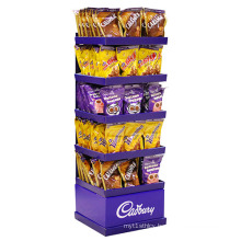 Attractive Cardboard Candy Chocolate Rack Display